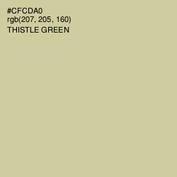 #CFCDA0 - Thistle Green Color Image